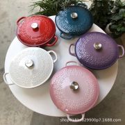 28 CM LC ENAMEL CAST IRON