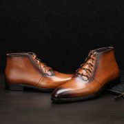 Cowhide Hand-Rub Color Business Leather