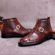 Crocodile Grain Men\'s Genuine Leather